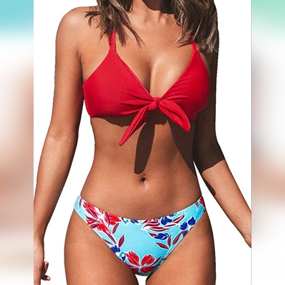 Women's Two Piece Bikini Set Floral Print